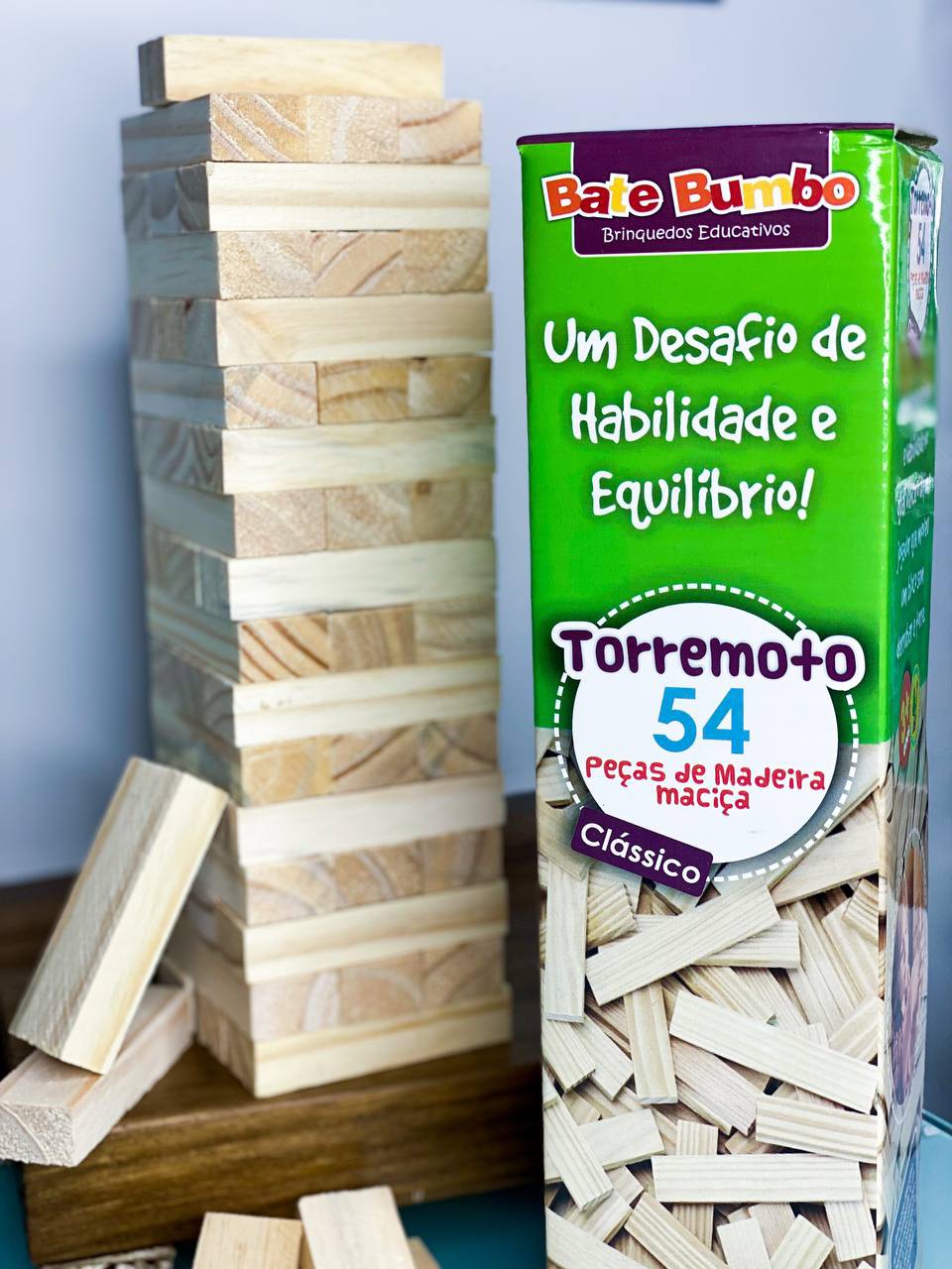 Ludo Clássico Brinquedo Educativo de Madeira - Jogo Tradicional