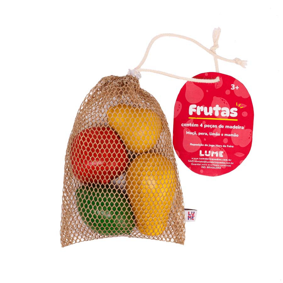 Empilhe as Frutas - Jogo de Madeira - A Casinha Brinquedos