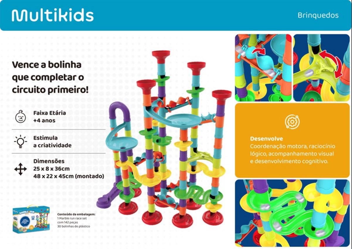 Marble Run Race Set 142 peças - Baruk Batuk | A Sua Loja de Brinquedos ...