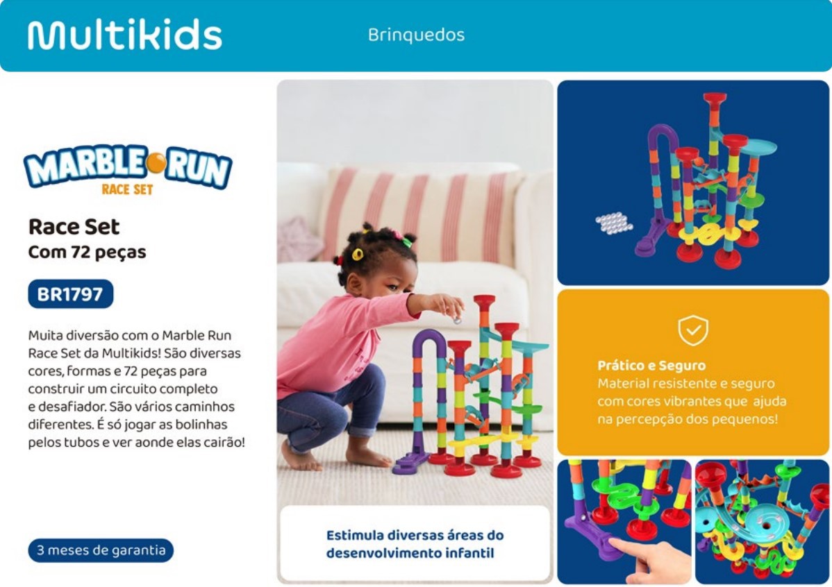 Marble Run Race Set 76 peças - Baruk Batuk | A Sua Loja de Brinquedos ...