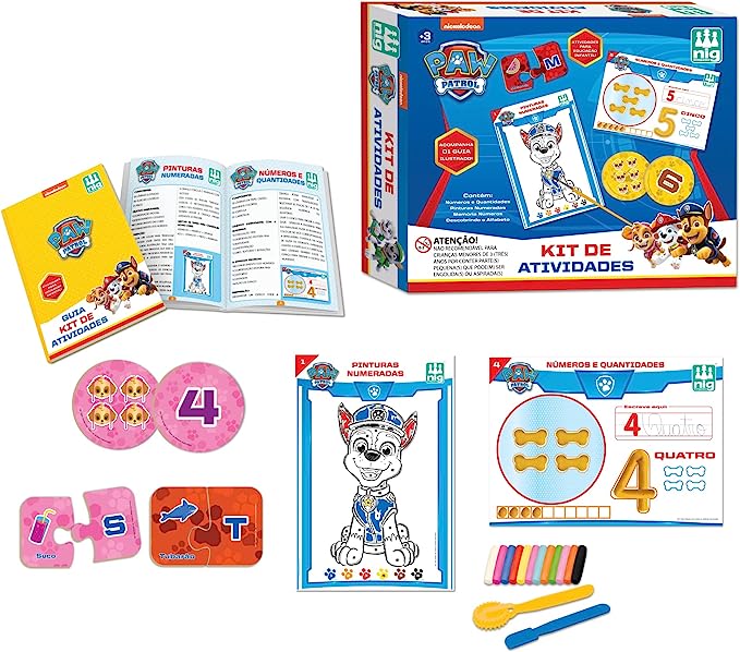 Kit de Atividades Patrulha Canina - Nig Brinquedos - Baruk Batuk | A ...