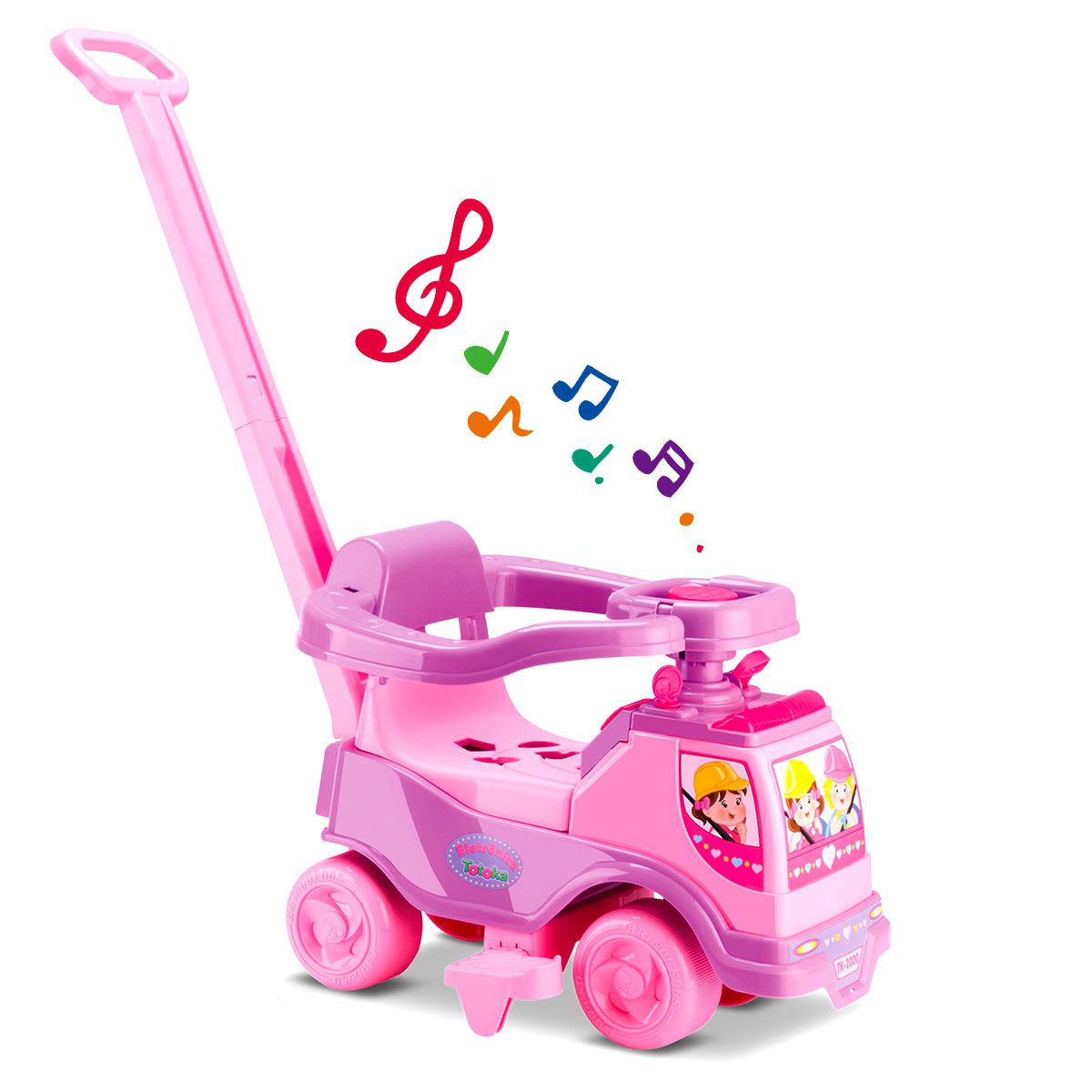 Motoca Totoca Carrinho Moto Infantil Menina Passeio Rosa Calesita Triciclo  Overlar: Produtos para sua casa, móveis, tecnologia, brinquedos e  eletrodomésticos