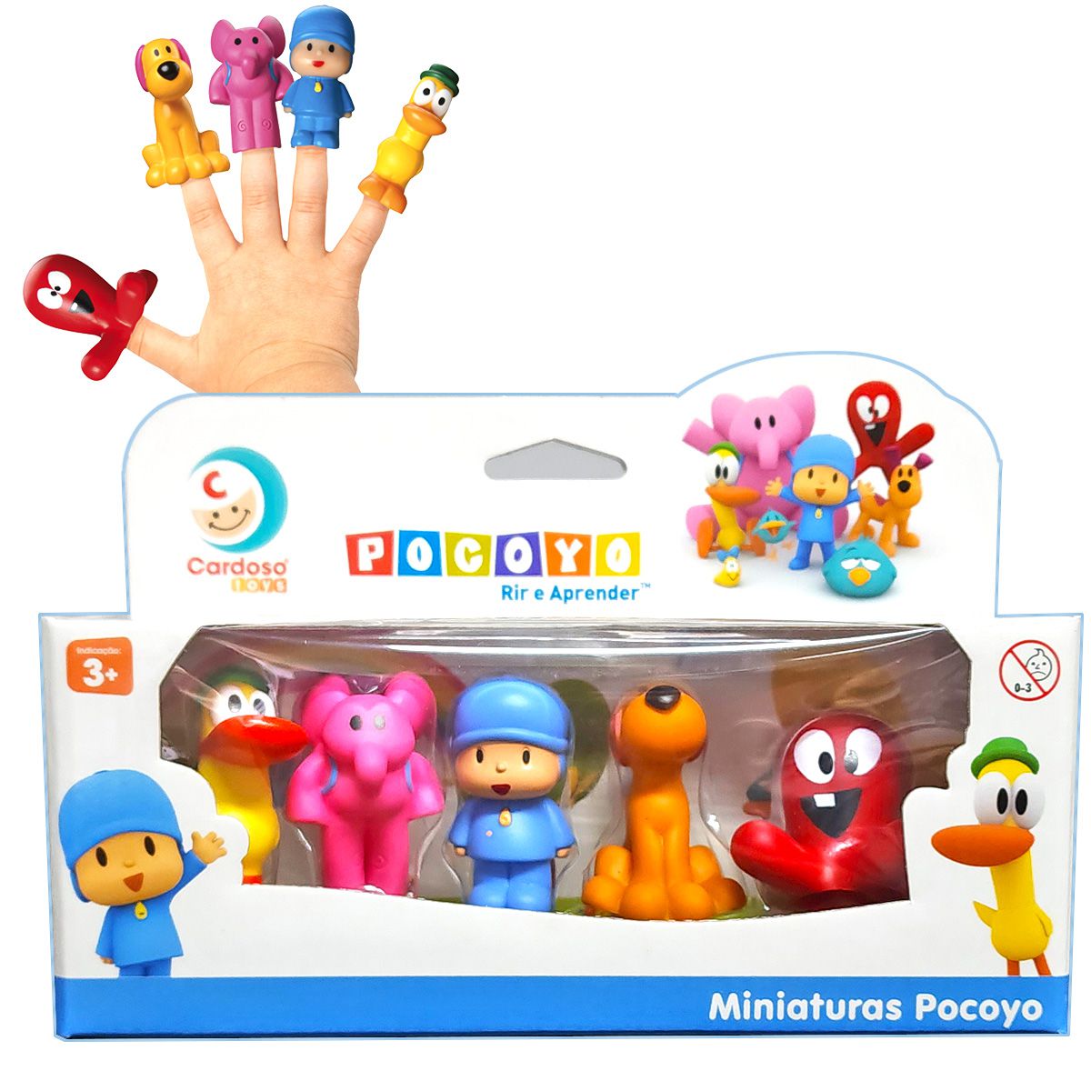 Boneco Pocoyo De Vinil Macio Desenho Infantil - Cardoso - Boneco