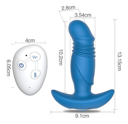 plug anal vai e vem Plug Anal Pequeno em Metal com Vibro Bluetooth e App