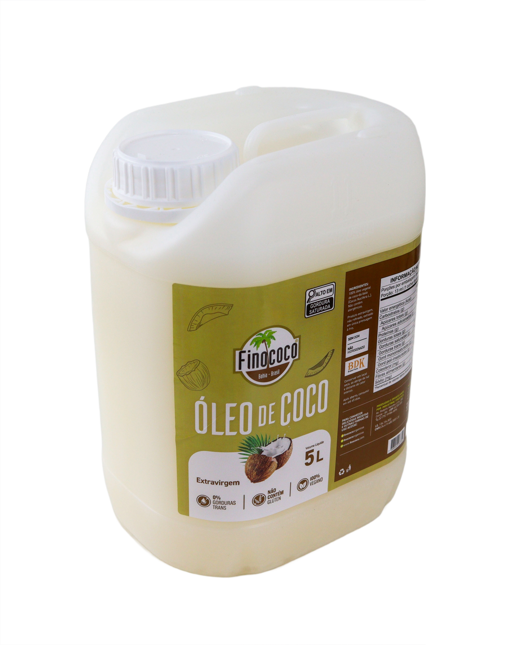 coco☆ ÓLEO DE COCO EXTRAVIRGEM CONVENCIONAL- 5 Litros ( Nova Embalagem