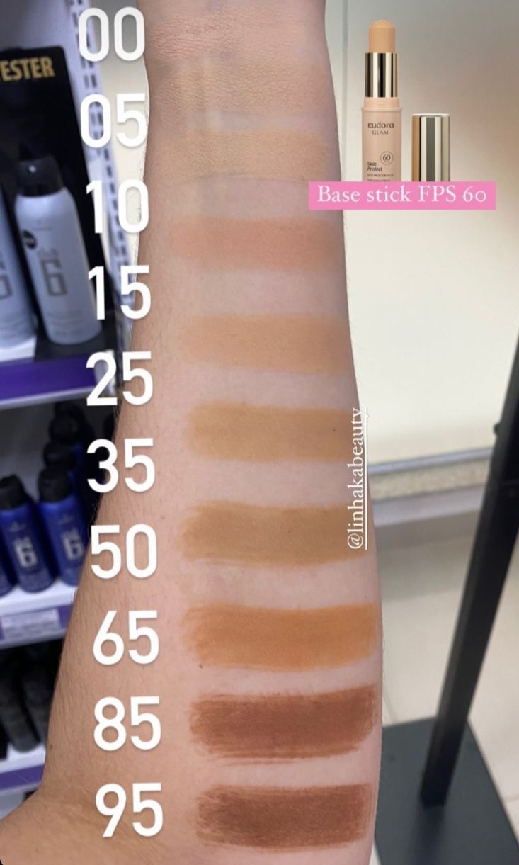 Base Protetor Stick Eudora Glam Skin Protect 8,2g Cosmeticos da ray