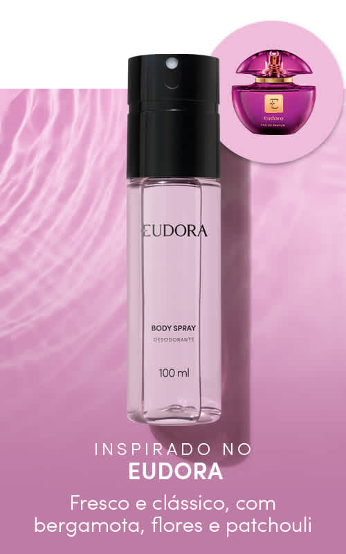 Desodorante Body Spray Eudora Roxo 100ml - Cosmeticos da ray
