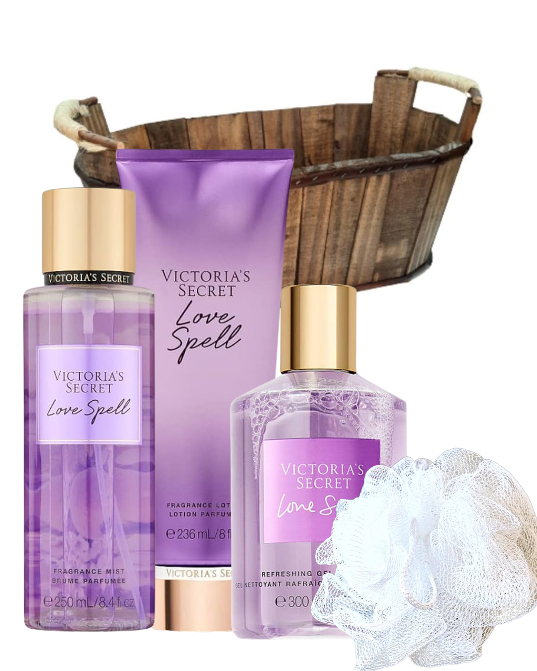 Cesta Dia dos Namorados Love Spell Victoria's Secret (4 itens