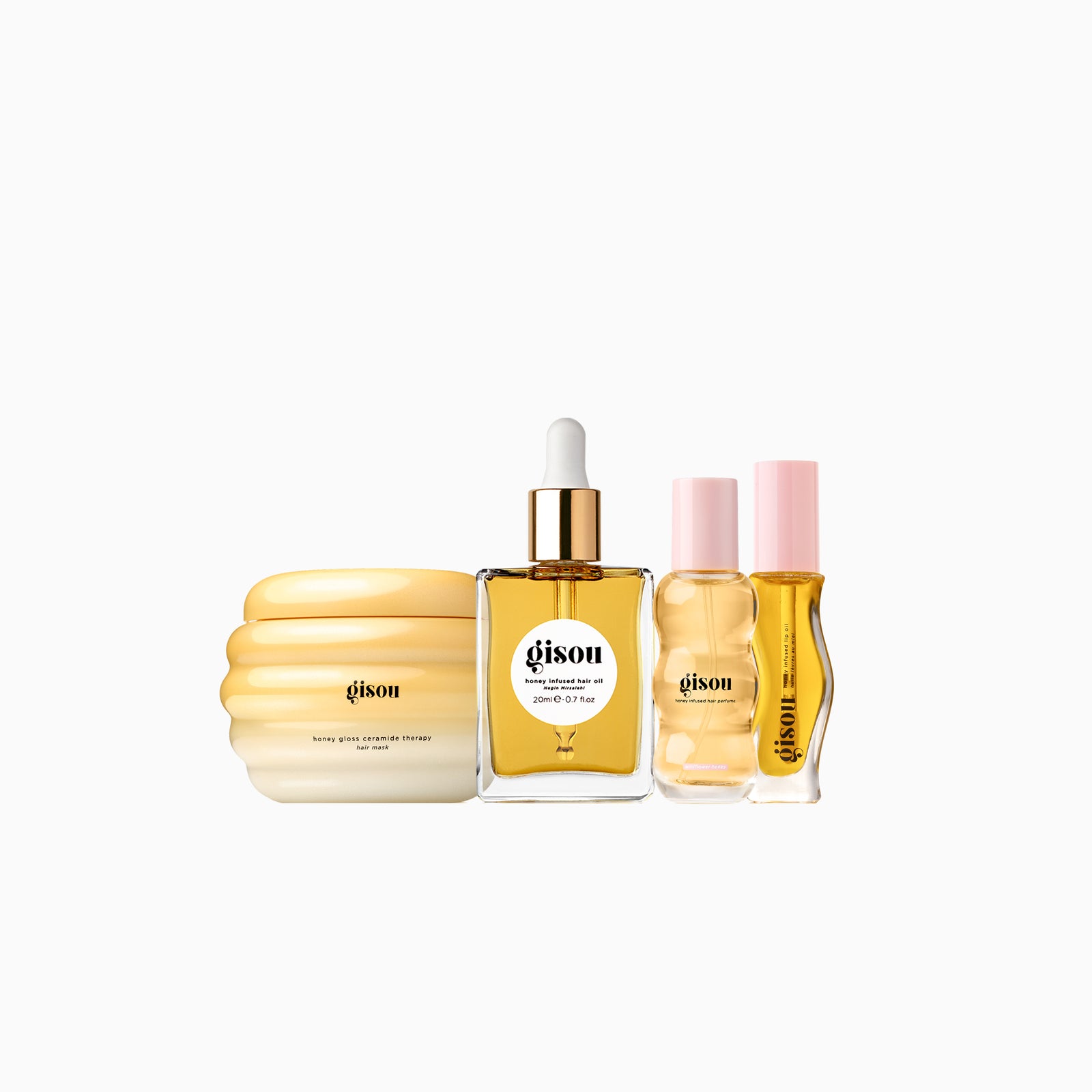 gisou(ギソウ) ヘアオイル 20ml 2本セット Kit Glow All The Way Gisou - Cosmeticos da ray