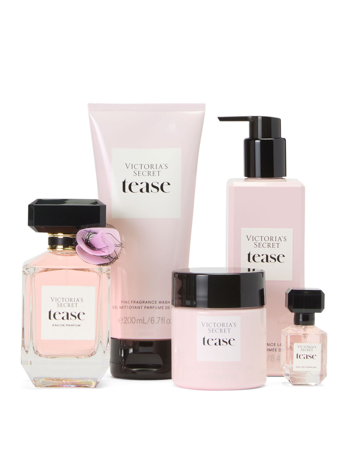 Kit Tease Victoria's Secret 5 itens - Cosmeticos da ray