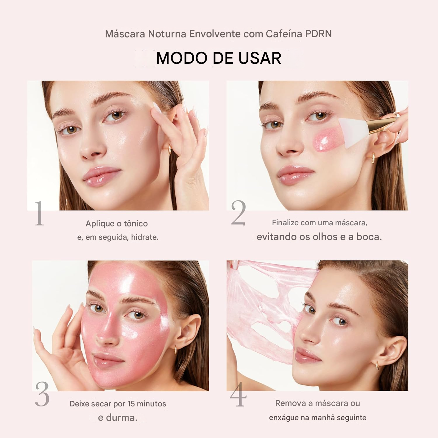 PDRN Pink Caffeine Night Wrapping Mask Medicube 75ml - Cosmeticos