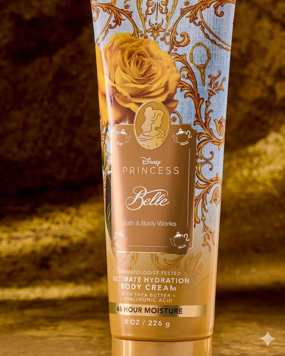 Body Cream Hidratante Corporal Belle Princess Disney Bath & Body