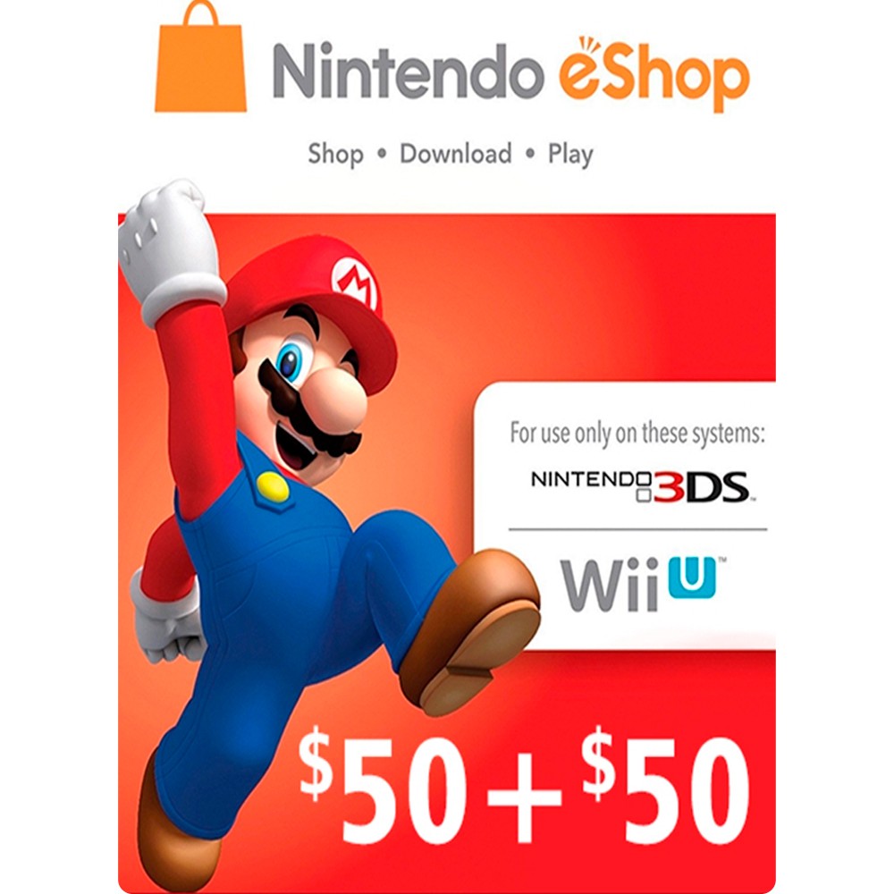 Cartão Nintendo Switch 3ds Wii U Eshop Brasil R$ 150 Reais