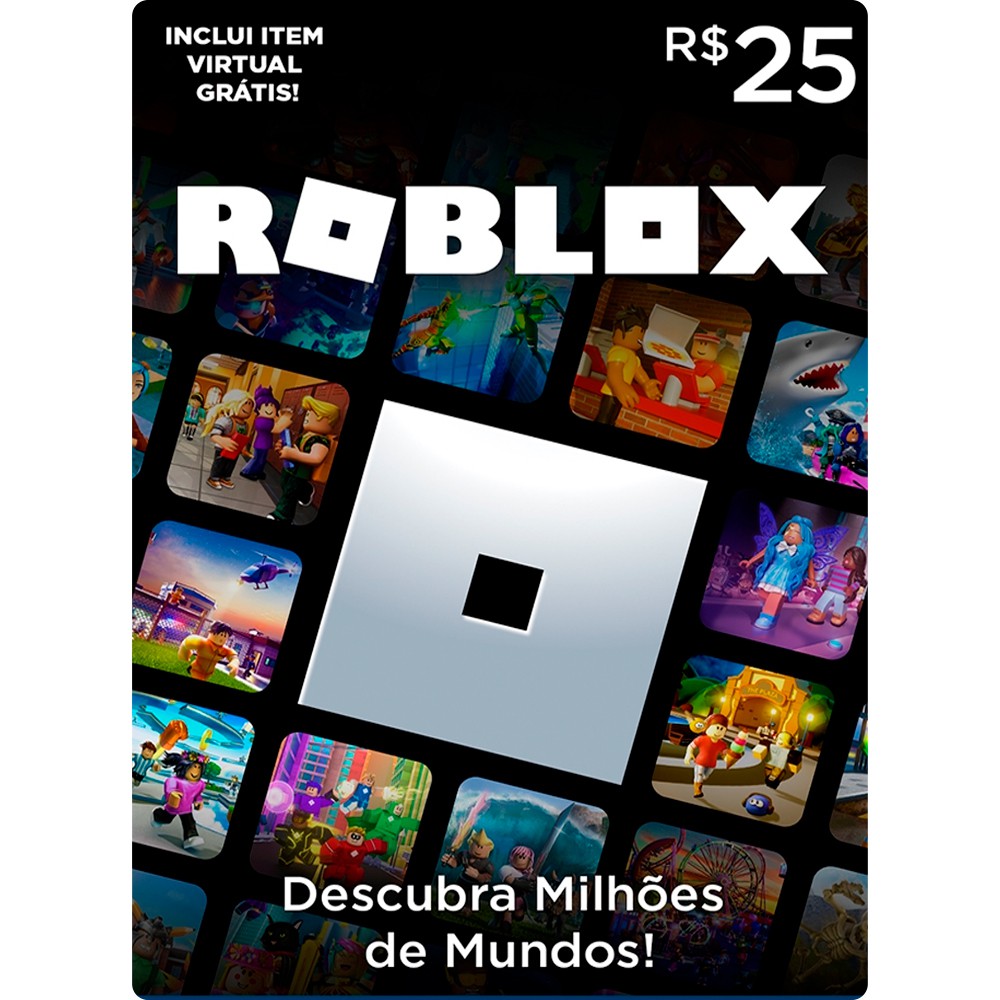 Cartão Roblox R$ 25 Reais - GCM Games - Gift Card PSN, Xbox