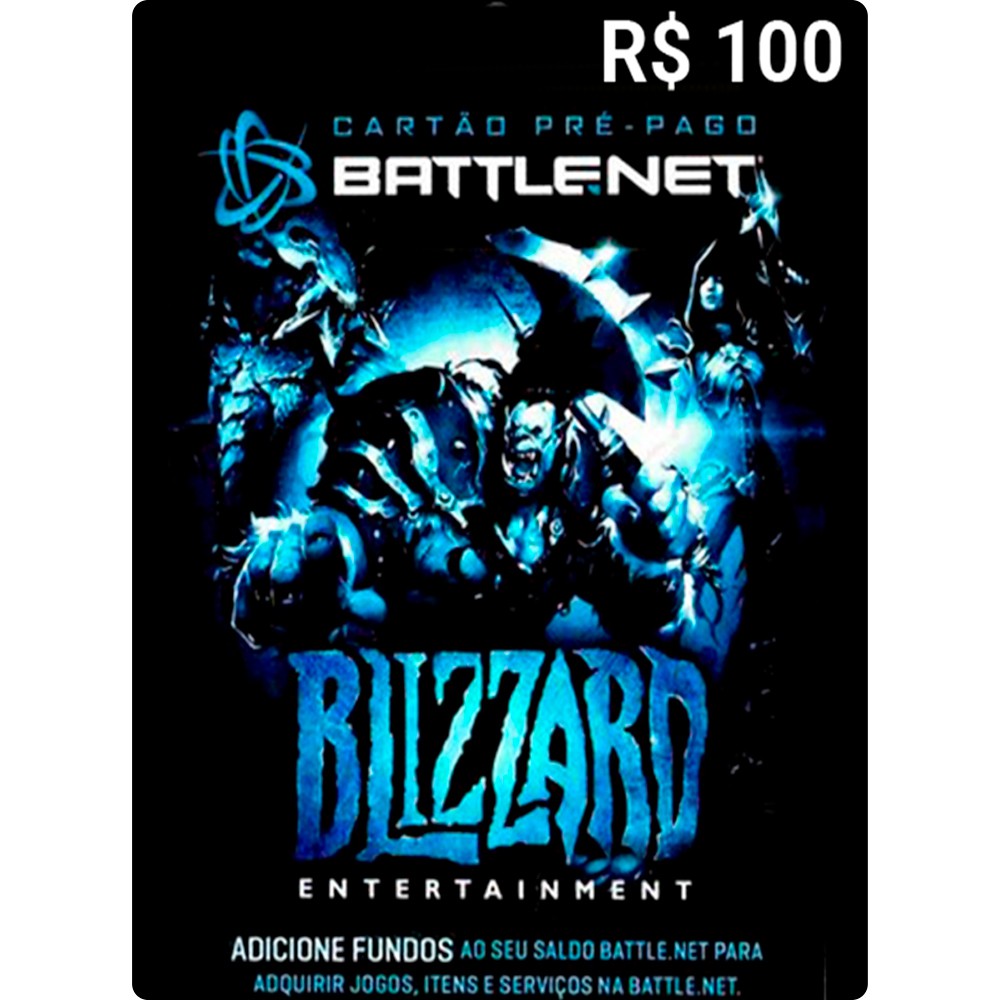 CARTÃO BLIZZARD BATTLE.NET R$100,00 - GCM Games - Gift Card PSN