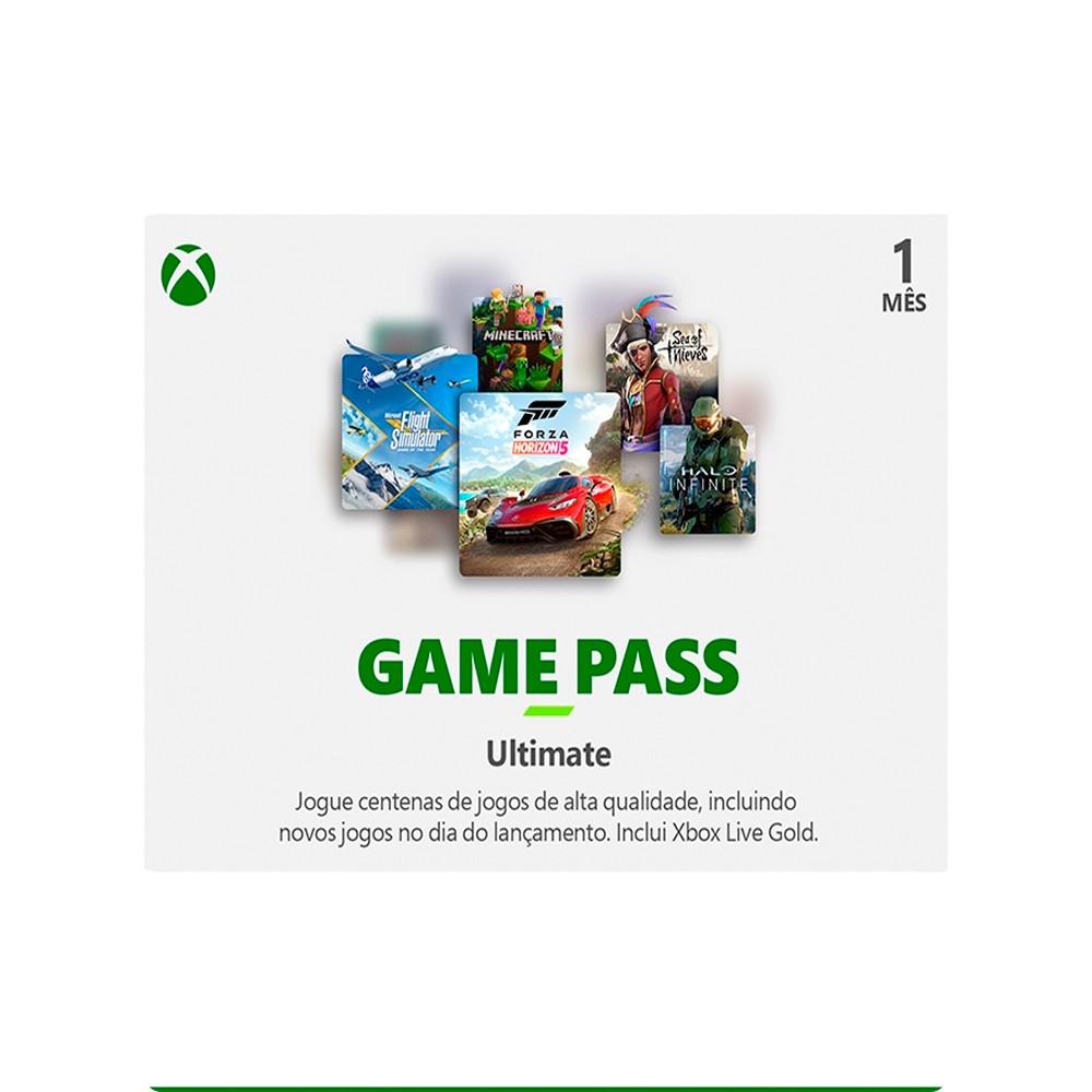 Gif Card Xbox Game Pass Ultimate - 1 mês gratuito