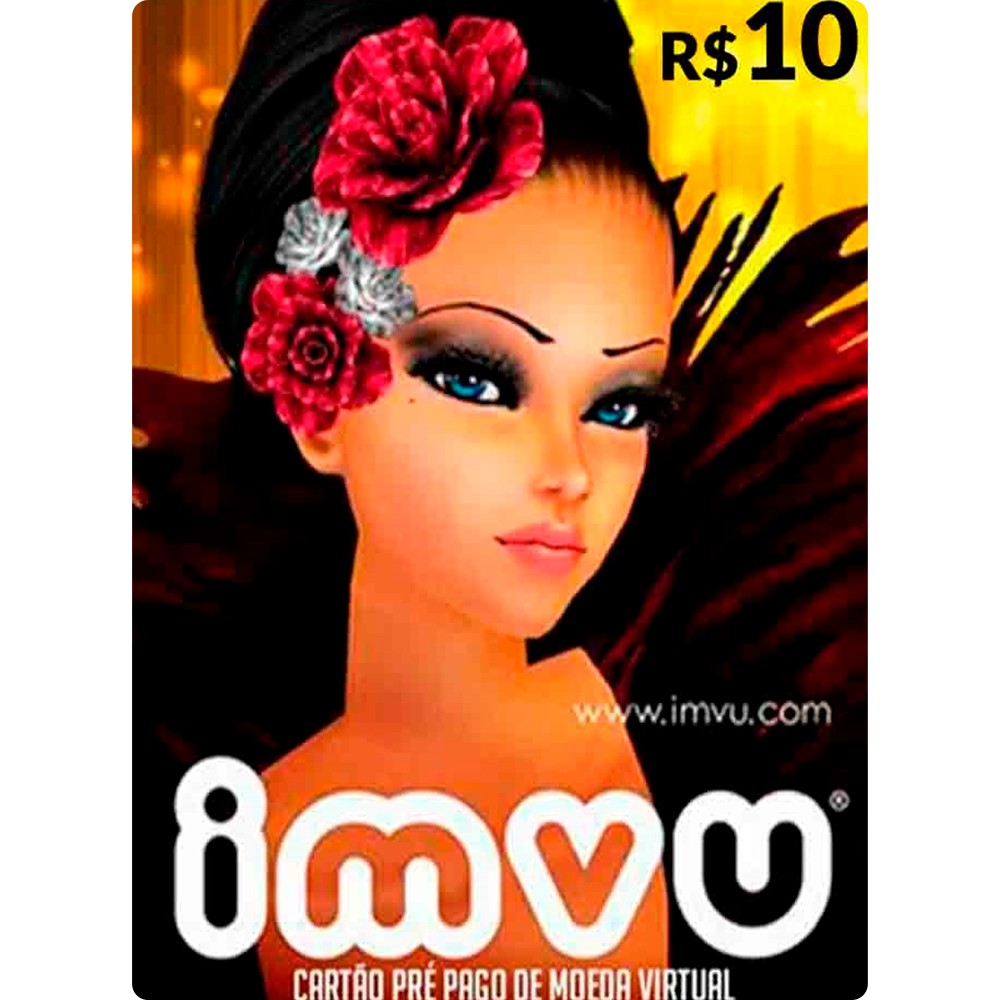 Comprar IMVU - Cartão Pré-Pago R$ 10 Reais