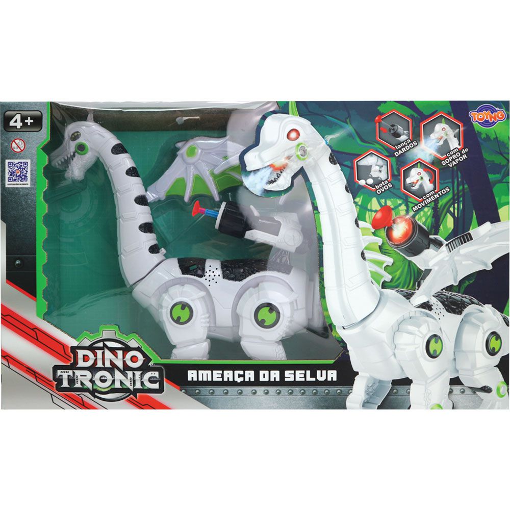Kit Dino Robô Dinossauro de Montar com Chave 3 em 1 Toyng