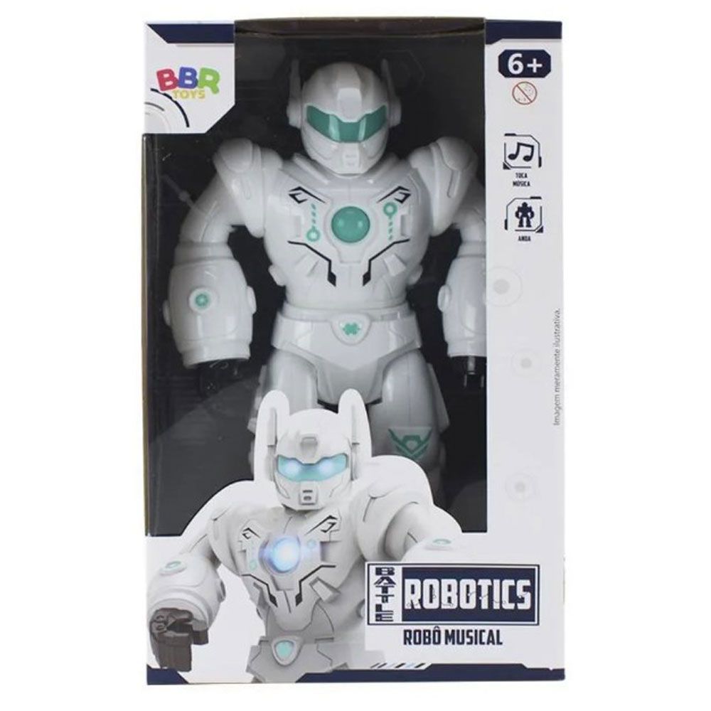 Robô Controle Remoto + Luzes + Som + Movimento - Robot's - BBR TOYS :  : Brinquedos e Jogos