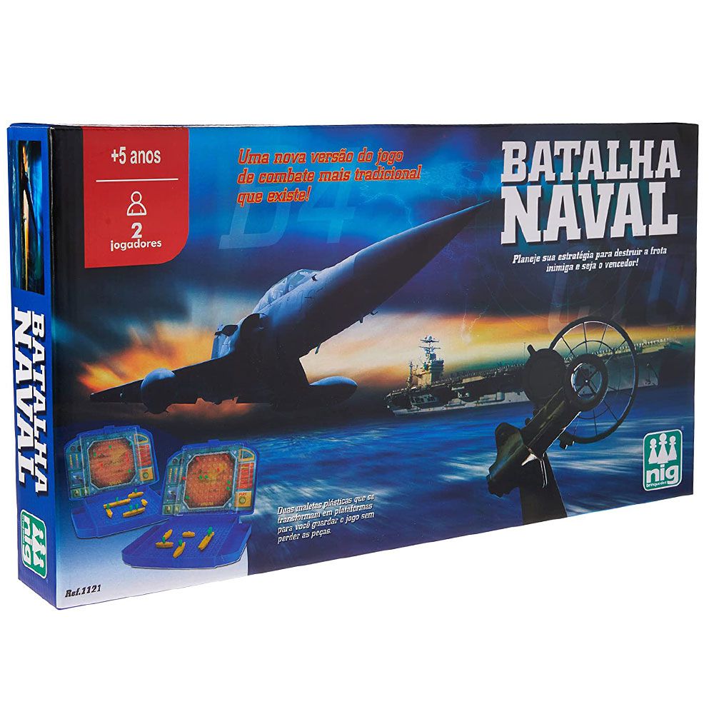 Jogo de Tabuleiro Batalha Naval Brinquedo Infantil de Estrategia