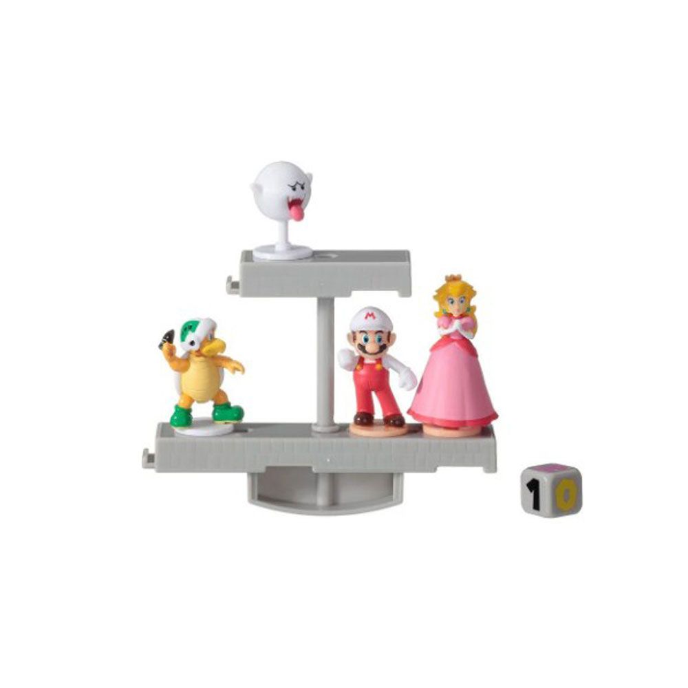 Conjunto De Mini Figuras - Super Mario - Jogo Do Equilíbrio