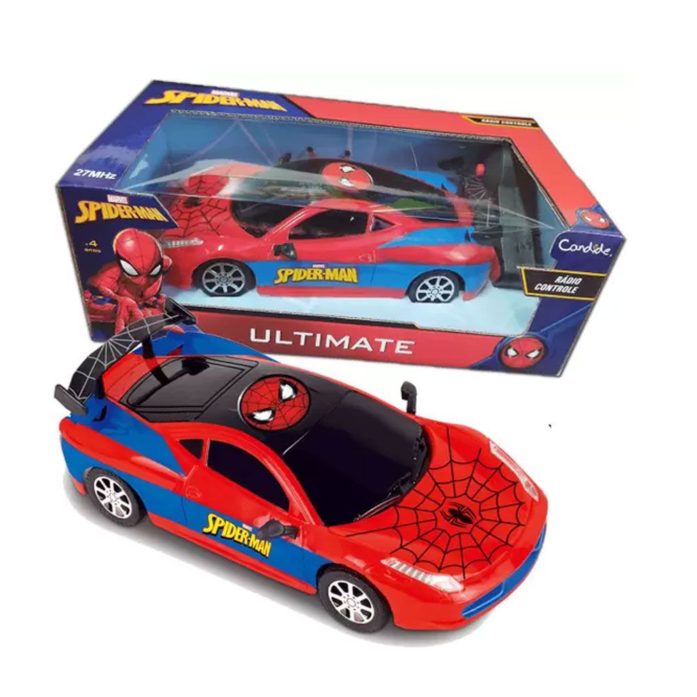 Carrinho De Controle Remoto - Overdrive - Disney - Marvel - Spider-Man -  Candide