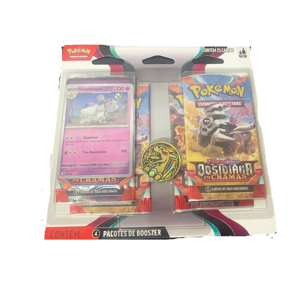 Pokémon Blister Obsidiana Em Chamas Original Copag