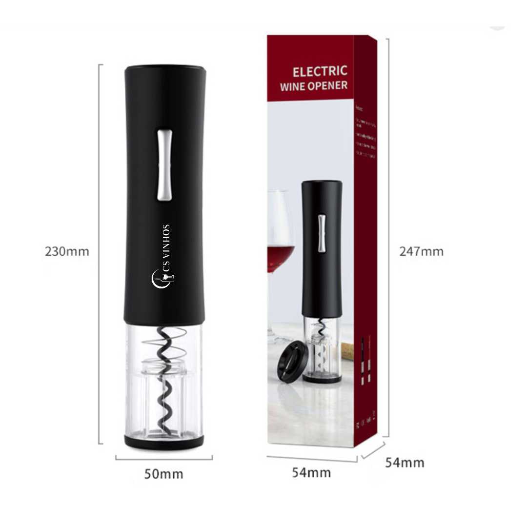 Saca Rolhas Elétrico Electric Wine Opener Abridor De Vinho CS Vinhos