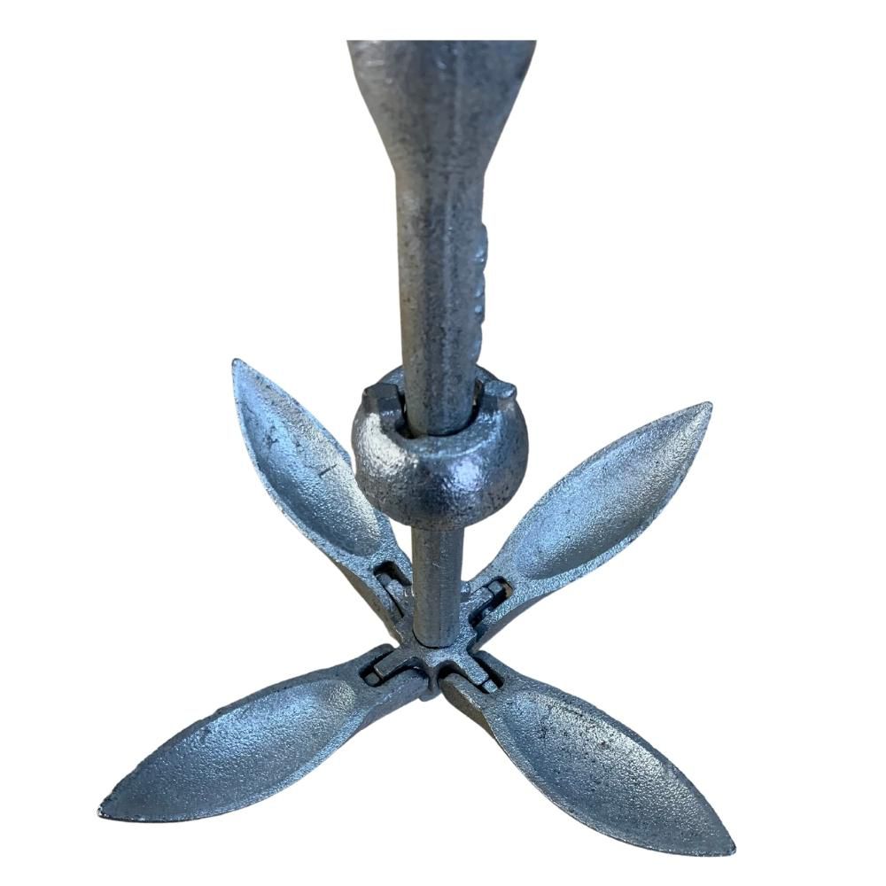 SWAWIS Ancora SUP Ancora Barca Kit 1,5 Kg Ancora Gommone Folding Con 20M Di Cima Ancora, Boa E Sacchetto Portatile Per Gommone SUP Gonfiabile Canoa Kayak