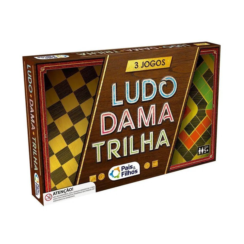 Damas e Trilha - Jogo de Tabuleiro - Ioiô de Pano Brinquedos