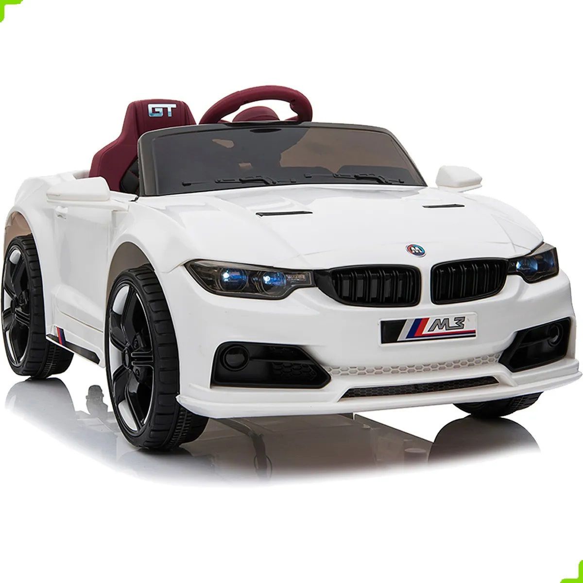 Carro Eletrico Infantil BMW S4 Branco com Controle Remoto 12V