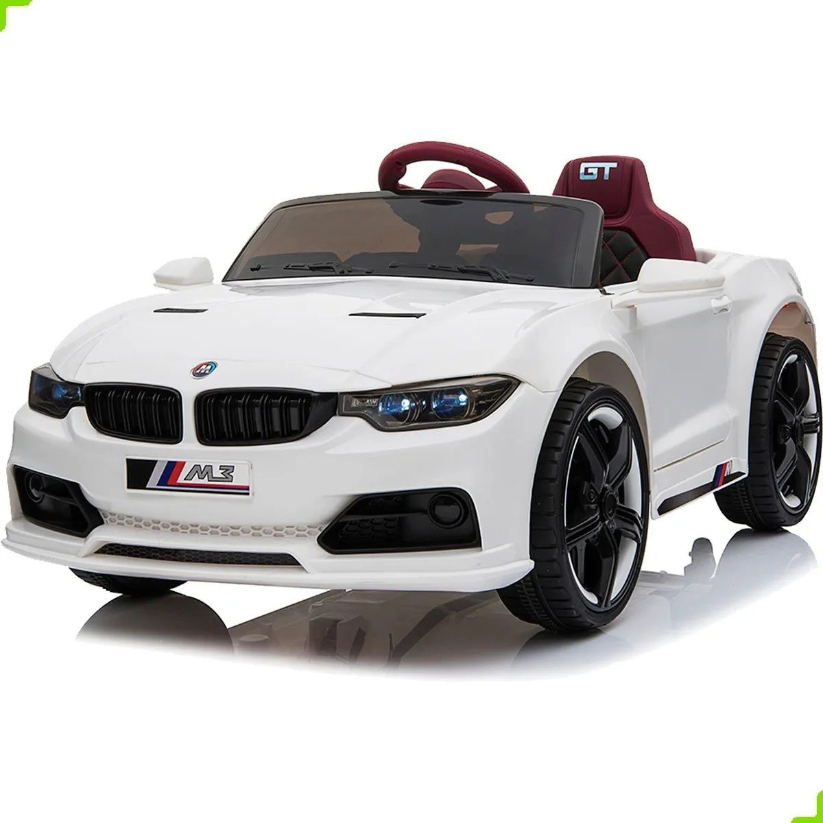 Mini Carro Elétrico Infantil BMW M3 12V com Controle Remoto branco ...
