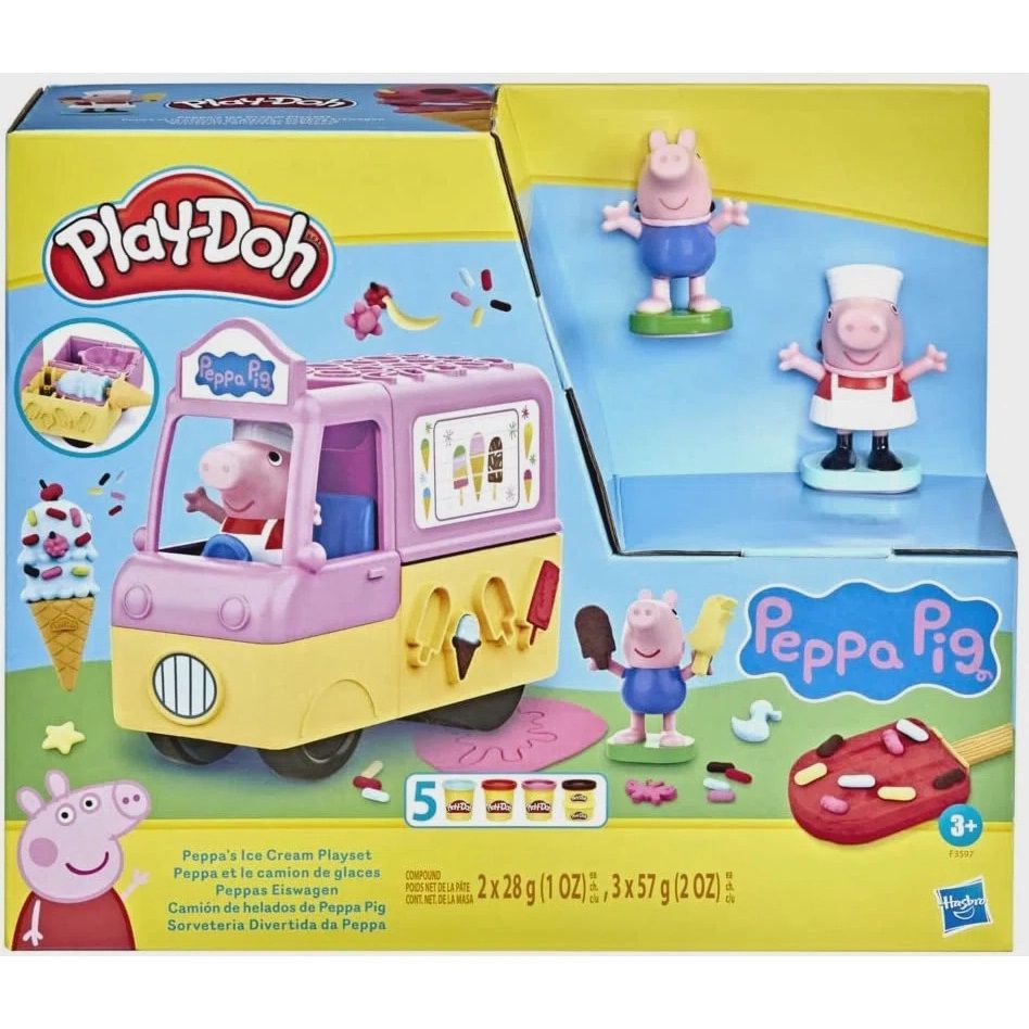 Conjunto de Figuras - Peppa Pig - Carrinho de Sorvete da Peppa