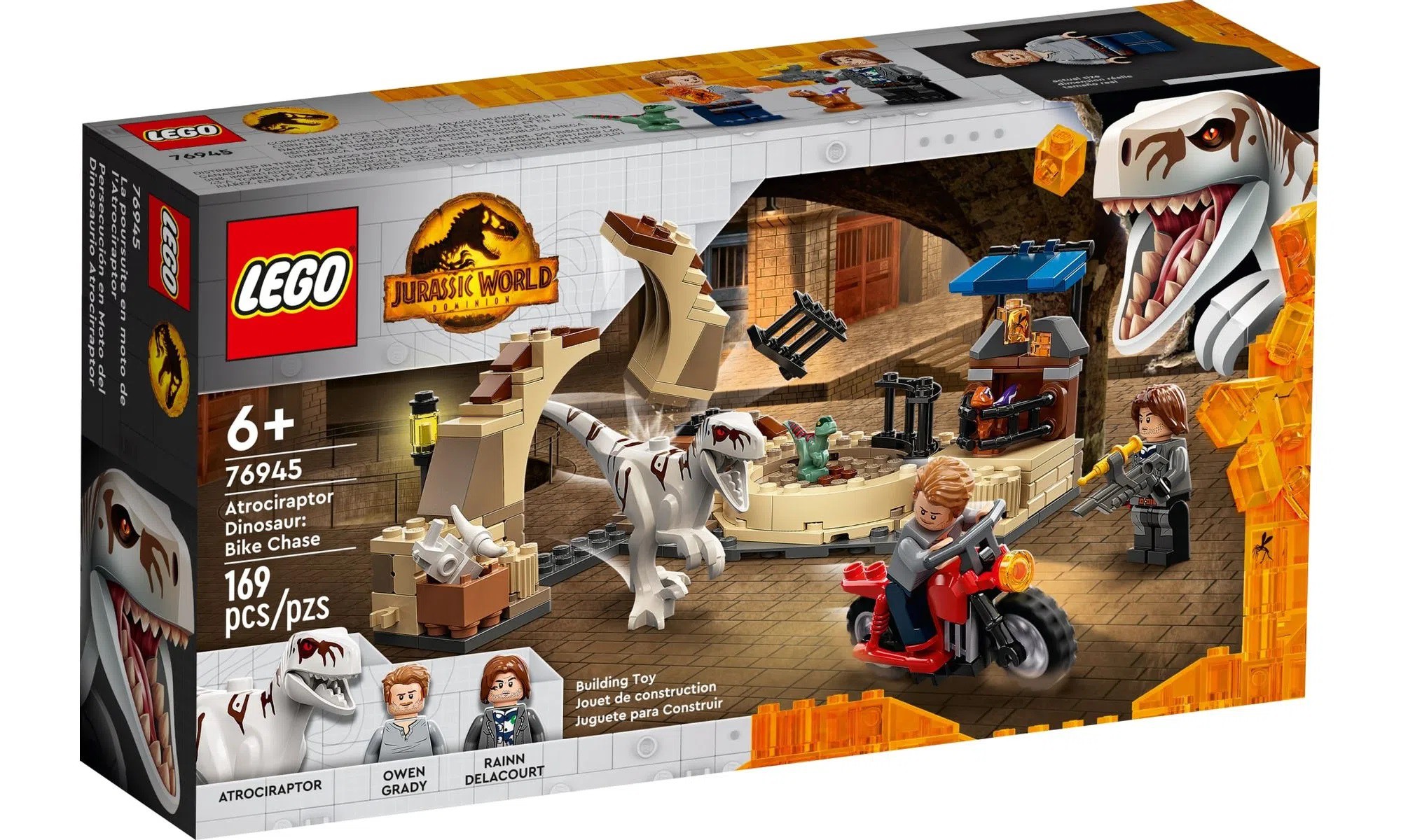 Blocos de montar dinossauros 6 em 1 (lego)