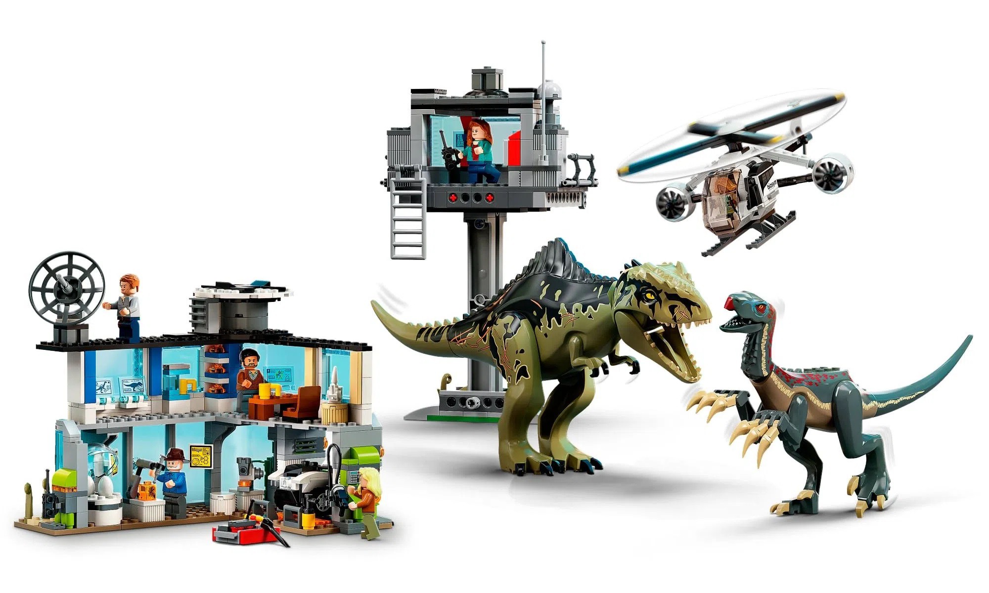 Lego Jurassic World - Ataque Dos Dinossauros - 810 Peças - 76949 - Leg ...