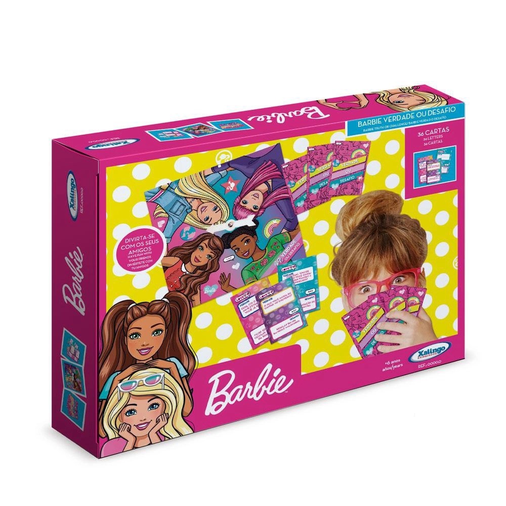 Jogo Barbie Verdade ou Desafio - 23132 - Xalingo - Real Brinquedos