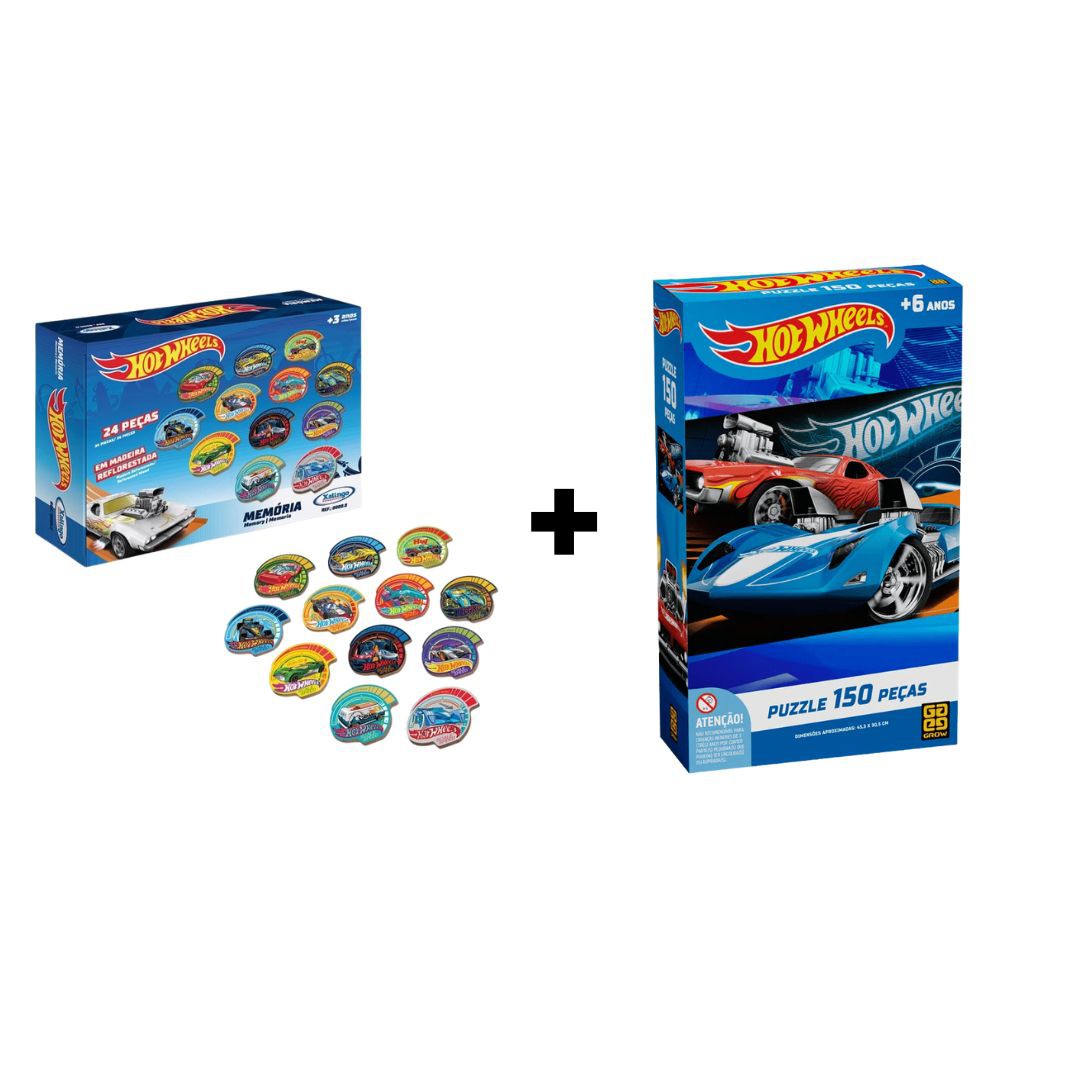 Hot Wheels Jogo da Memória 12 Pares (24 PÇS)