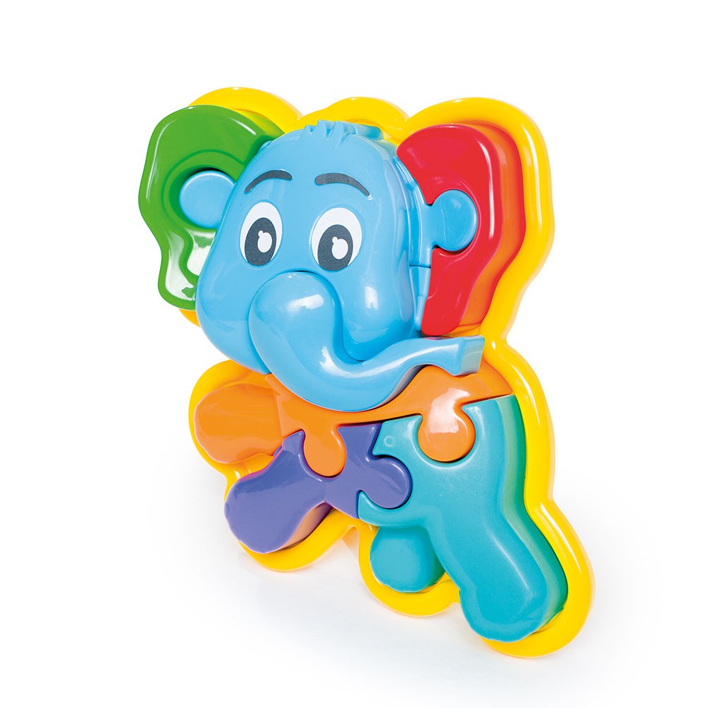 Quebra-cabeça de cabeça de elefante dourado, quebra-cabeça de animais em  forma especial, brinquedo de