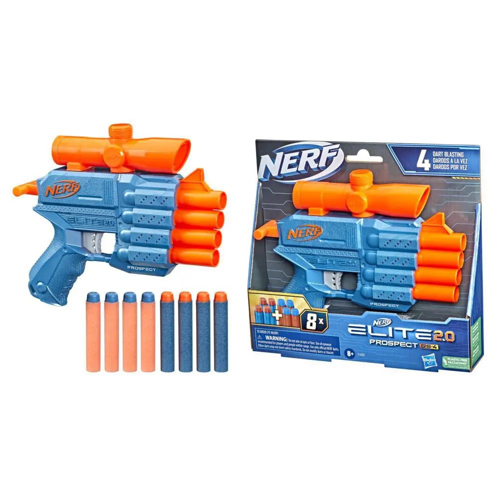 Nerf Elite 2.0 Tetrad QS-4 Dart Blaster 