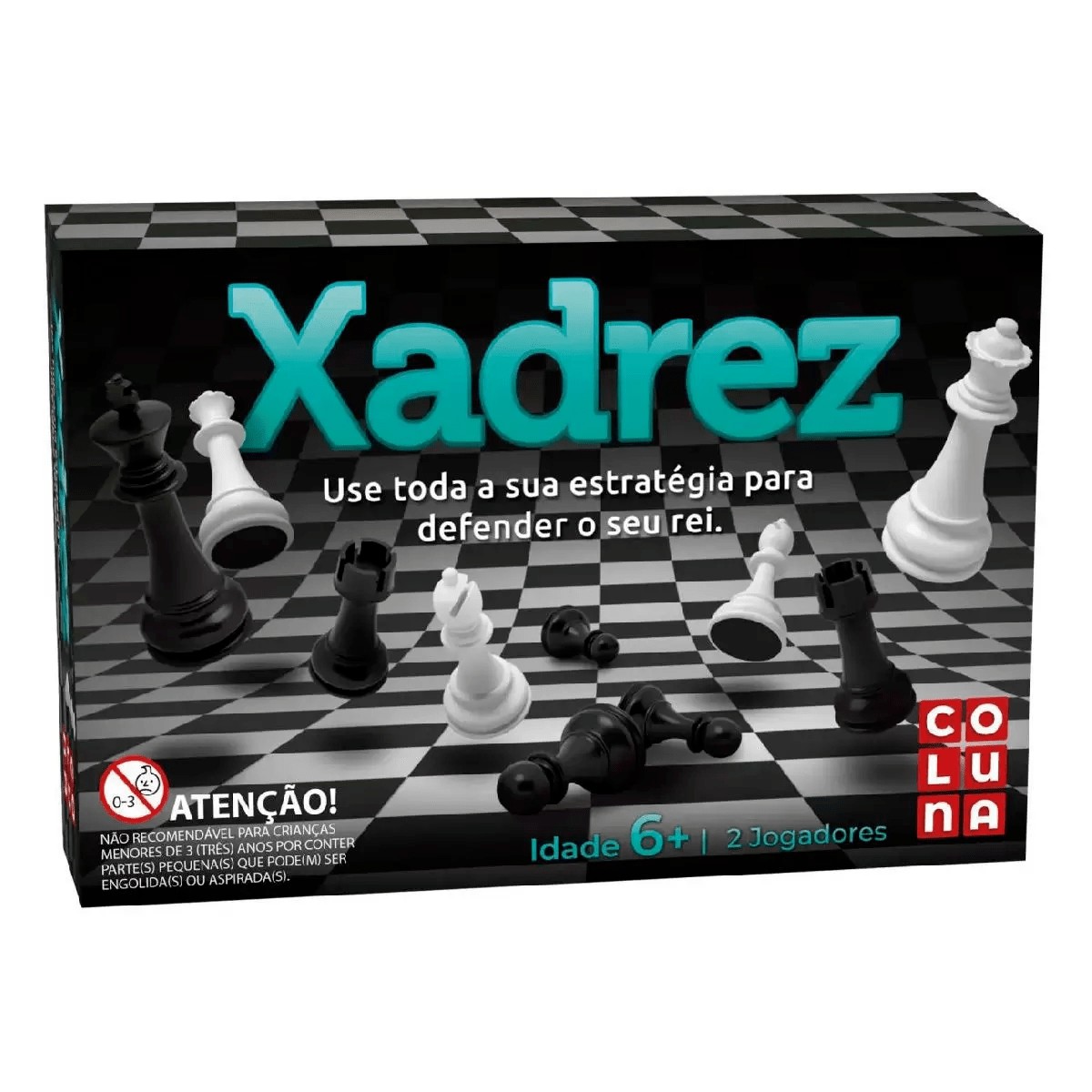 Jogo de Xadrez Rei - Tamanho Real 5,4cm - Pais e Filhos - ShopDG