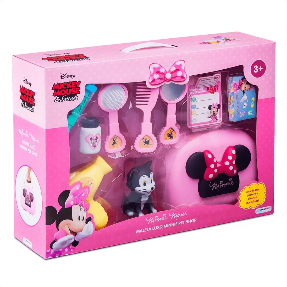 Bonecos Mickey e Minnie Mouse C/2 Disney C/Acessórios Elka - Tem