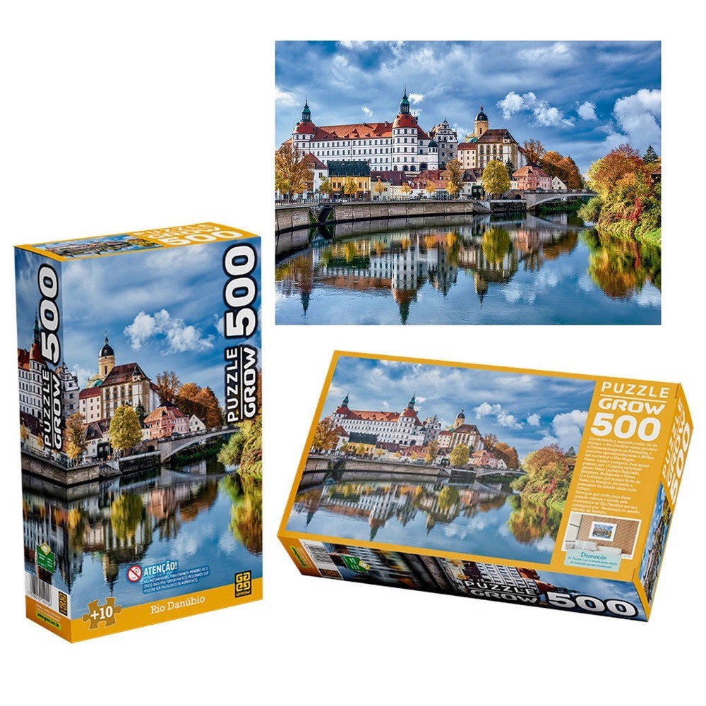 Jogo Quebra Cabeca Puzzle 500 Pecas Istambul + 10 Anos Grow em Promoção na  Americanas