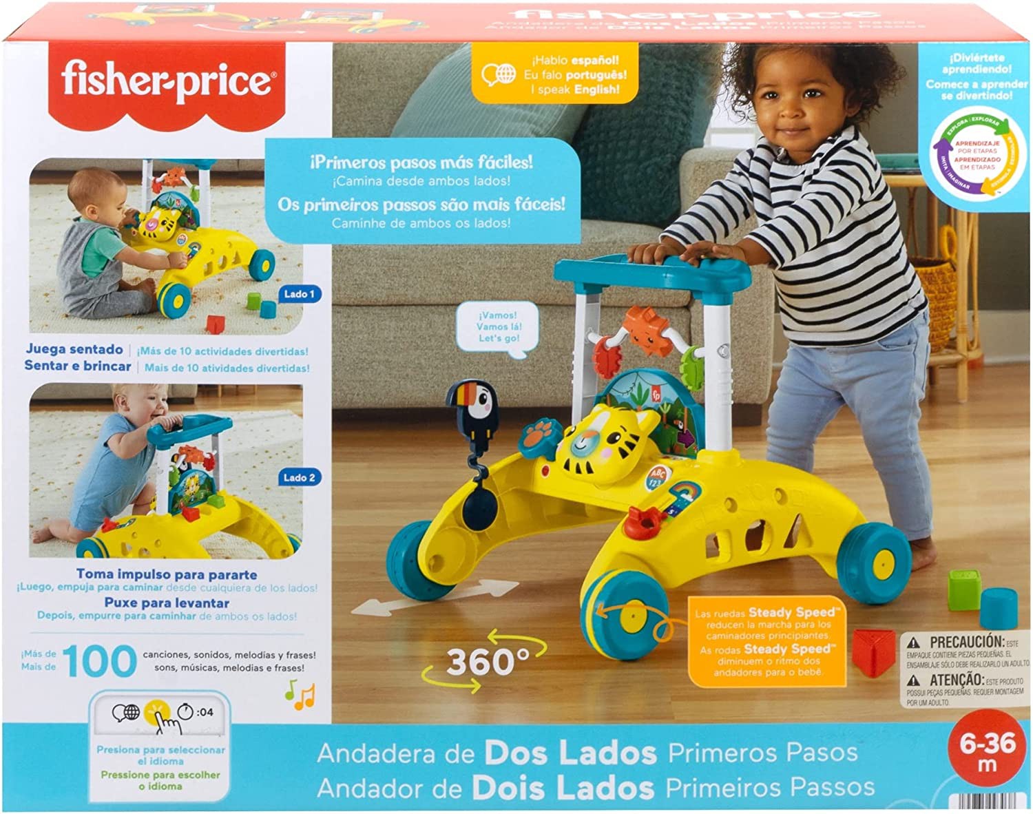 Fisher-Price Brinquedo de bebê Andador Primeiros Passos - HJR17 - Matt ...