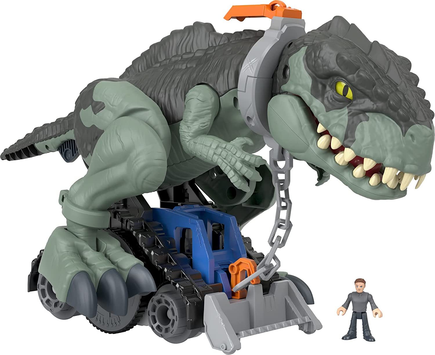 Mattel Imaginext Jurassic World Dinossauro Brinquedo T-Rex Ação de luta