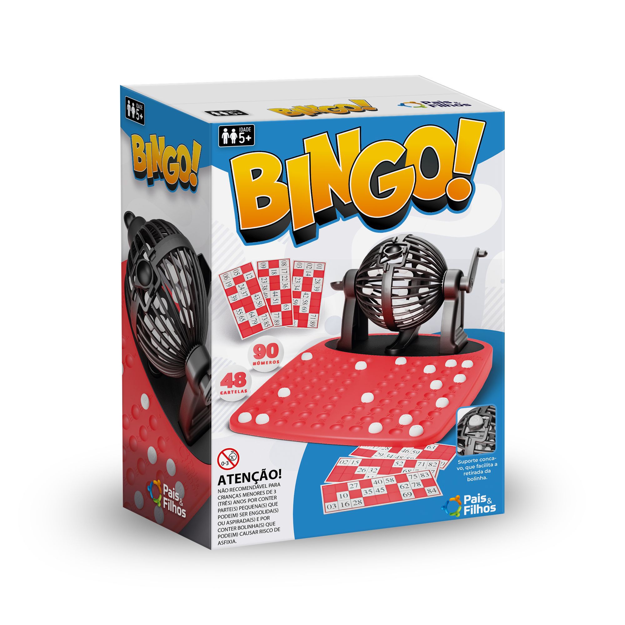 Jogo de tabuleiro de bingo para crianças