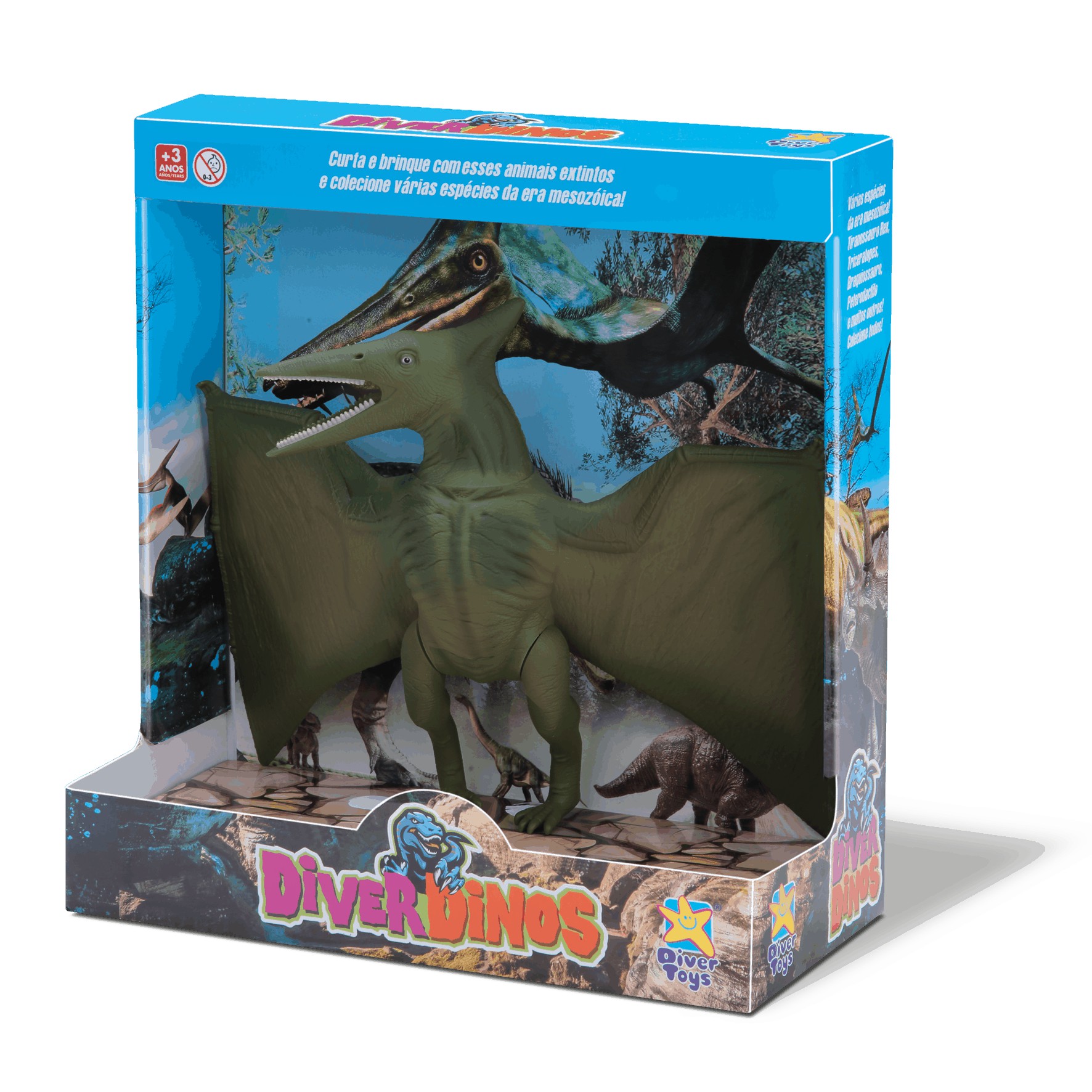 Brinquedo Divertoys Dinossauro Diver Dinos T-REX - 8193 - Martinello