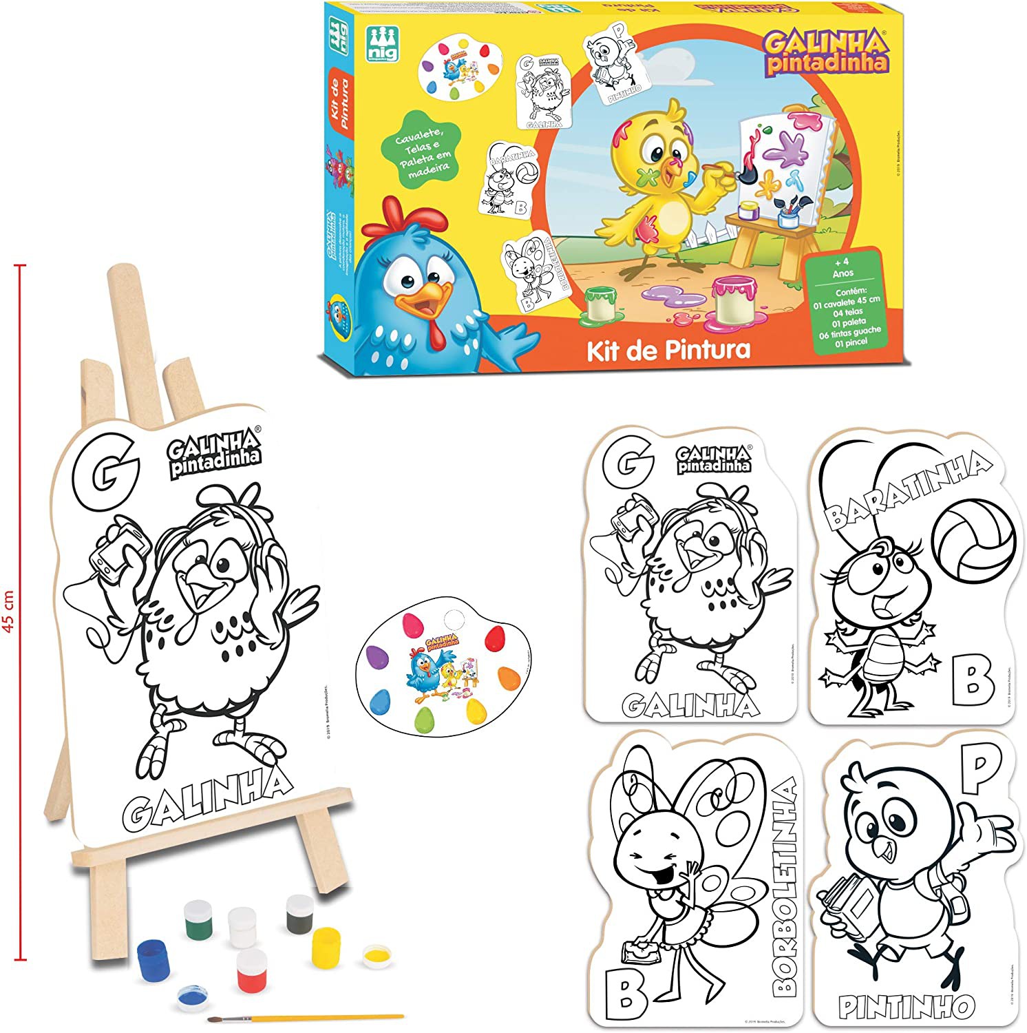 Kit de Pintura Galinha Pintadinha Infantil +4 Anos Nig – Papelaria Pigmeu