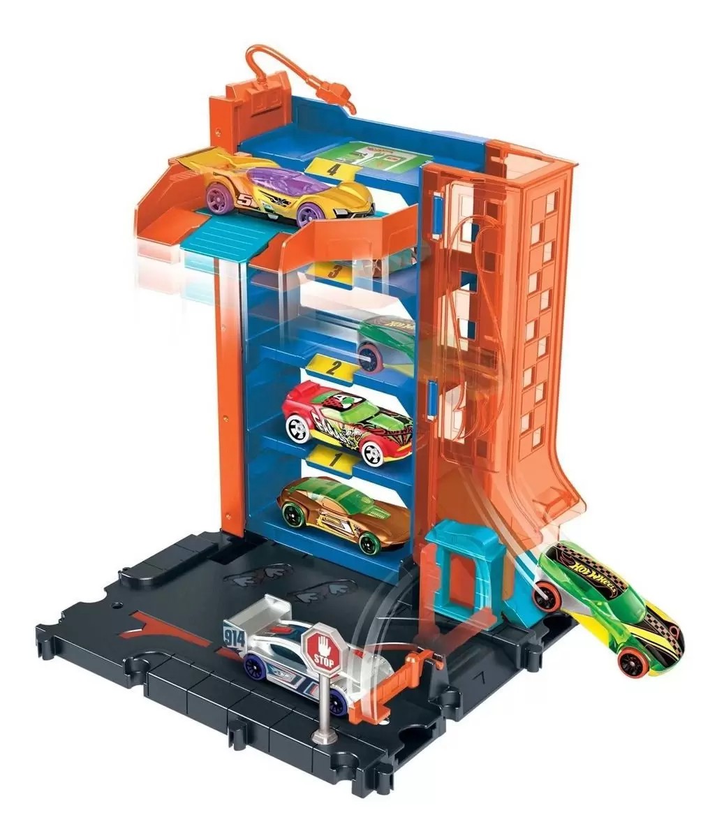 Pista Hot Wheels Grande Cidade Para Carrinhos + Brinde