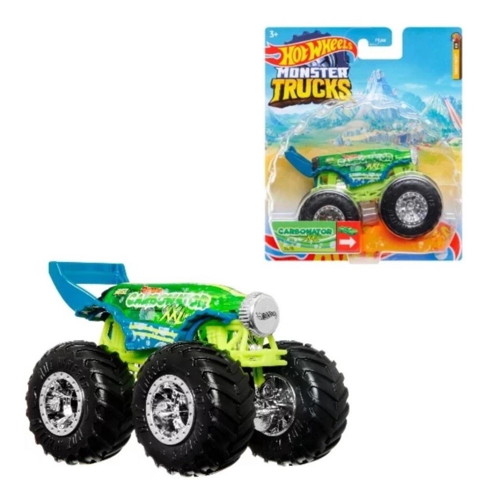 Pista Hot Wheels Monster Truck - Tire Press Challenge - Bone Shaker - -  Real Brinquedos