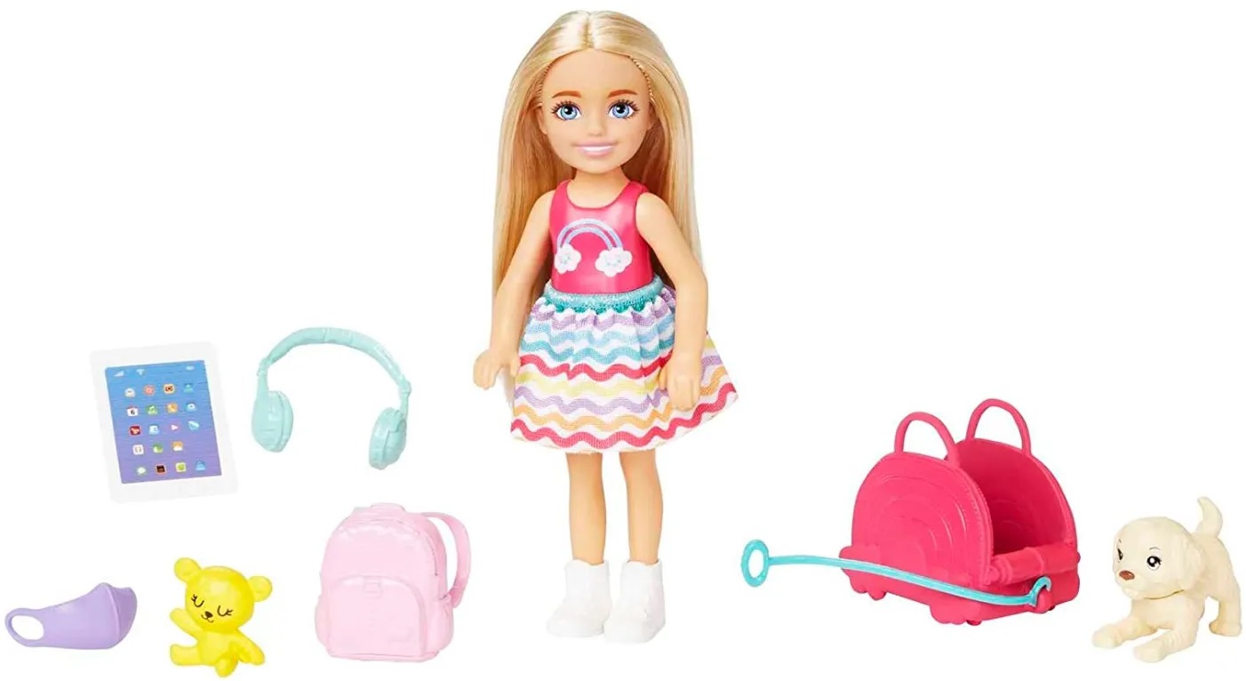 Boneca Barbie - Chelsea - Conjunto de Viagem Cachorrinho - HJY17 - Mat ...